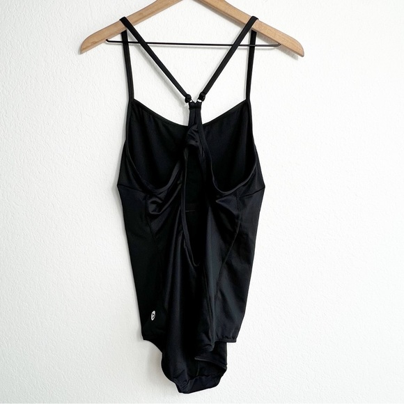BALEAF WOMEN'S ATHLETIC TRAINING ADJUSTABLE STRAP ONE PIECE SWIMSUIT BLACK NEW - Picture 6 of 7